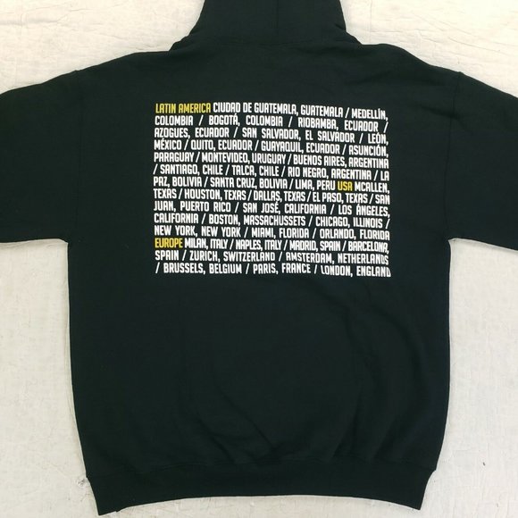 NWOT CNCO Boy Band World Tour Hoodie Sweatshirt Mens Size Medium Black - Picture 3 of 6